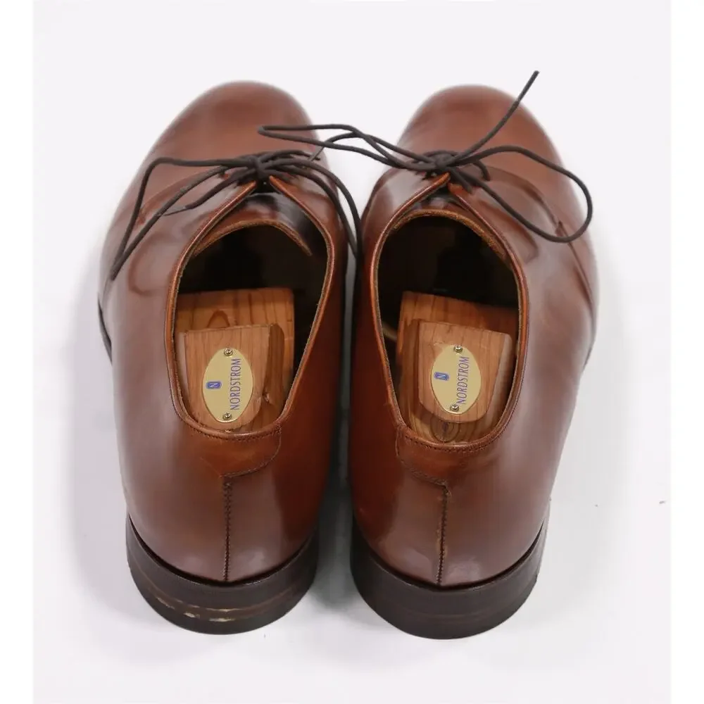Peal & Co Brooks Brothers Chestnut Brown Plain Toe Oxford UK 10.5 US 11